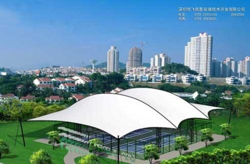 湖北武汉飞雨膜结构公司承接车棚、舞台、体育看台、网球场、加油站、收费站、污水加盖膜结构工程_CO土木在线