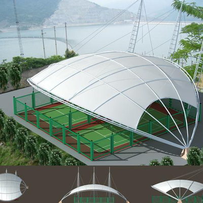 膜结构车棚在施工前