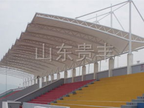 膜结构看台工程高清图片 高清大图
